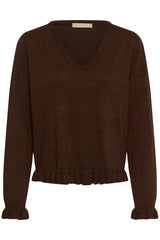 Clare Vneck brown