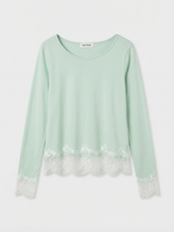 Maisie mint lace top