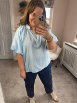 Sienna blue top