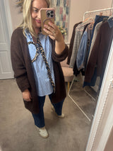 Carly brown cardi
