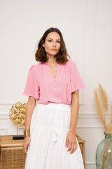 Khloe pink blouse