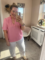 Khloe pink blouse