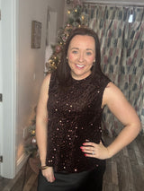 Jessie sparkle bow top