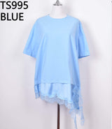 Jessie blue lace tee