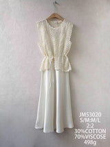 Goldie satin & lace dress