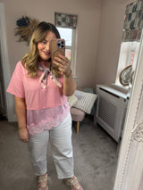 Sienna lace detail Tee