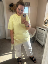 Jessie yellow lace tee