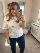 Kissy tshirt pink