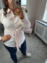 Sally rose striped blouse M