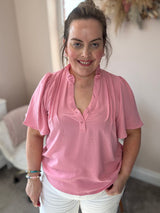 Khloe pink blouse