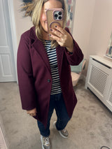 Star burgandy coat
