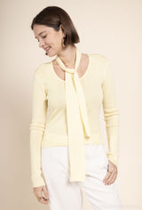 Chelsea knitted top white