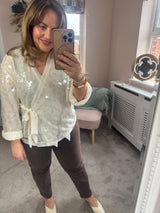 Goldie sequin summer knit
