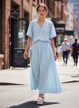 Sienna blue top