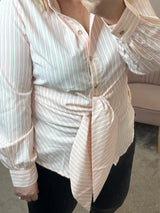 Sally rose striped blouse M