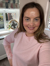 Khloe pink lace jumper