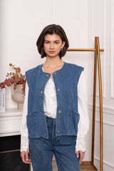 Khloe Denim Vest