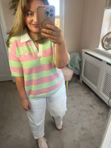 Khloe summer knit polo