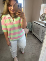 Khloe summer knit polo