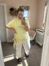 Jessie yellow lace tee