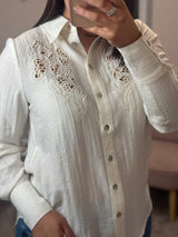 Sally cream blouse