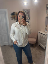 Sally cream blouse