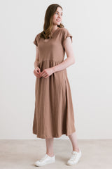 Shine Midi dress mocha