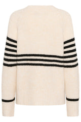 Victoria stripe pullover cream