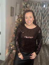 Chelsea longsleeve sparkle top