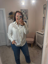 Sally cream blouse
