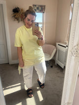 Jessie yellow lace tee