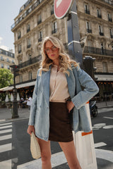 Orla denim blazer