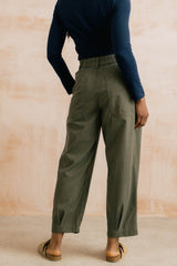 Shiren olive trousers