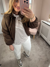 Carly brown jacket