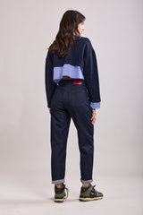 Tilly navy denim mom jeans