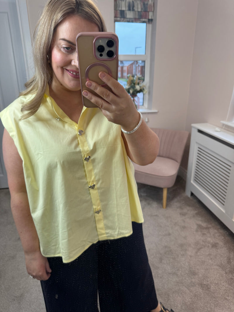 Jessie lemon blouse