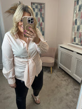 Sally rose striped blouse (M XL)