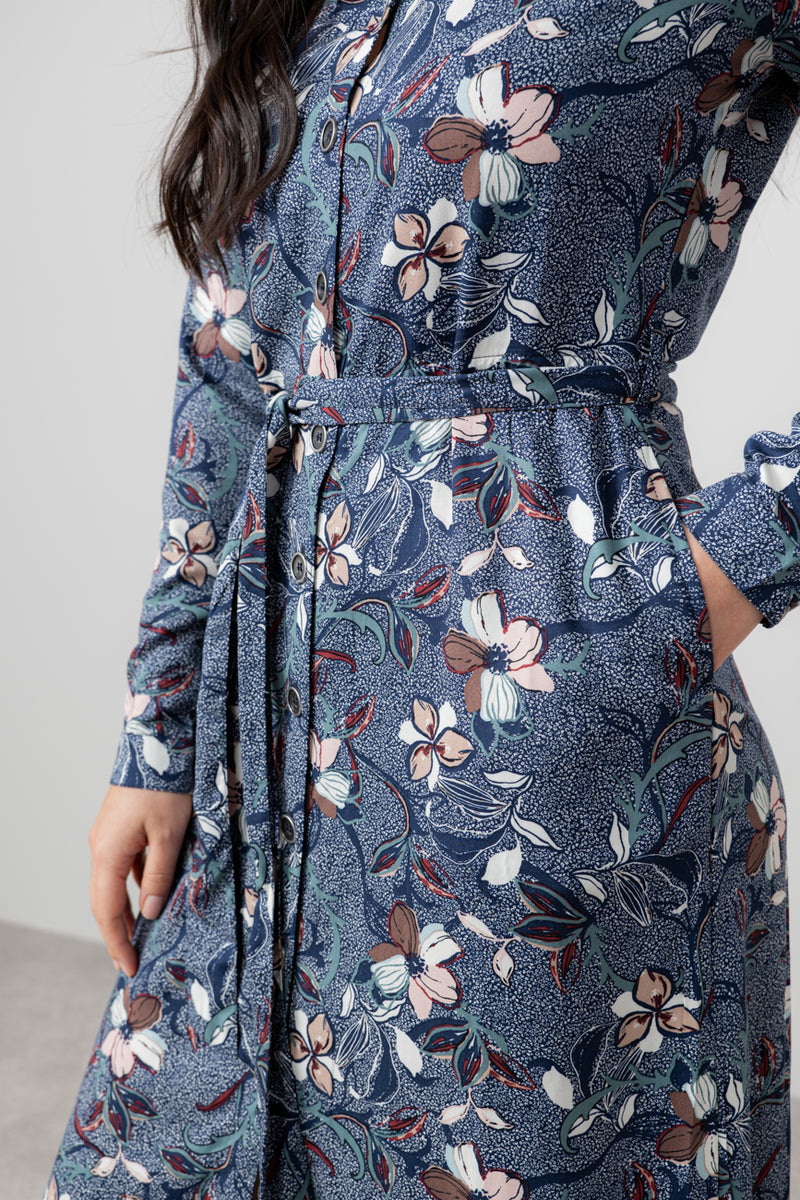 Anya midi shirt dress