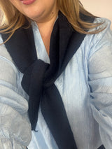 Khloe Neck Scarf Navy