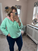 Chelsea quarter zip knit