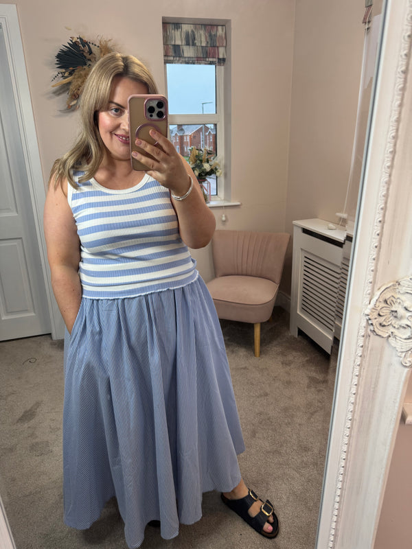 Jessie striped skirt