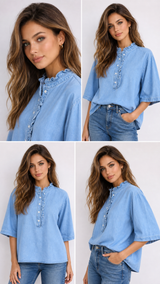 Jessie denim blouse