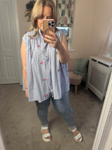 Jessie striped cherry shirt