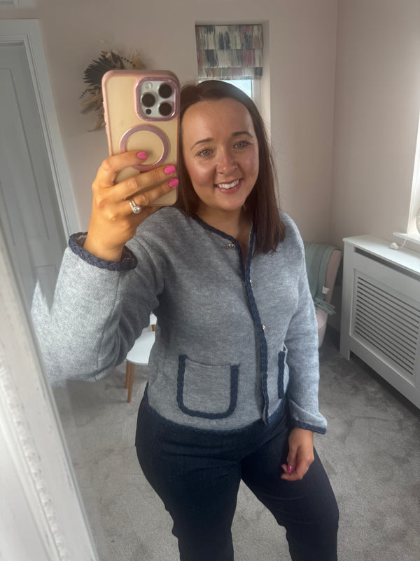 Millie grey cardi