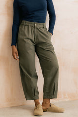 Shiren olive trousers