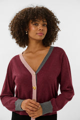 Clare cardi burgandy