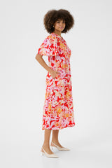 Bello dress red mix