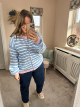 Khloe soft stripe cardi