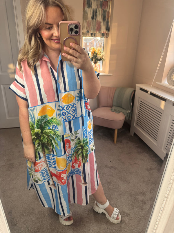 Carly lemon summer dress