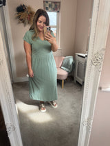 Shine Midi dress sage
